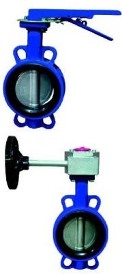 Затвор поворотный дисковый ABRA-BUV-VF826D Ру10/16 с рукояткой или редуктором В Хабаровске