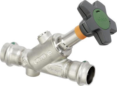 Наклонный вентиль Easytop Inox (полнопроходной) с SC‑Contur, модель 2337.5, Viega В Хабаровске