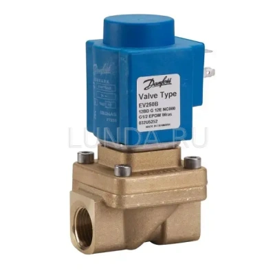 Клапан соленоидный EV250B с принудительным подъемом, с катушкой, Danfoss В Хабаровске